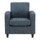 Ave Six by Office Star Products SILLÓN VENUS DE POLIPIEL EN COLOR CARBÓN - VNS51A