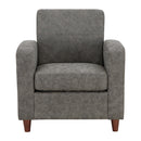 Ave Six by Office Star Products SILLÓN VENUS DE POLIPIEL EN COLOR CARBÓN - VNS51A