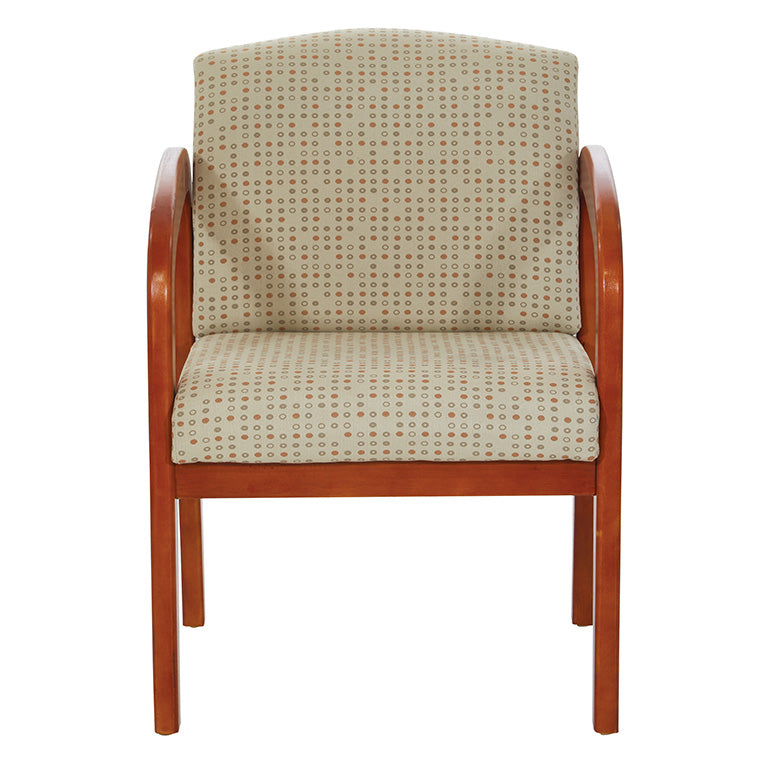 Medium Oak Finish Wood Visitors Chair by Office Star - WD380-K100