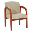 Medium Oak Finish Wood Visitors Chair by Office Star - WD380-K100