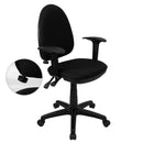 FLASH Mid-Back Fabric Multi-Functional Task Chair with Adjustable Lumbar Support - WL-A654MG