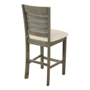 Ave Six by Office Star Products TABURETE DE BARRA CON RESPALDO DE REJILLA WALDEN 24" - WLD24AG-L32
