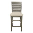 Ave Six by Office Star Products TABURETE DE BARRA CON RESPALDO DE REJILLA WALDEN 24" - WLD24AG-L32