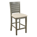 Ave Six by Office Star Products TABURETE DE BARRA CON RESPALDO DE REJILLA WALDEN 24" - WLD24AG-L32