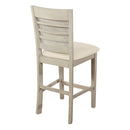 Ave Six de Office Star Products TABURETE DE MOSTRADOR WALDEN CON RESPALDO DE REJILLA DE 24" - WLD24AW-L32