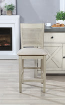 Ave Six de Office Star Products TABURETE DE MOSTRADOR WALDEN CON RESPALDO DE REJILLA DE 24" - WLD24AW-L32