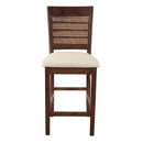 Ave Six by Office Star Products WALDEN TABURETE DE MOSTRADOR CON RESPALDO DE REJILLA DE 24" - WLD24BB-L32