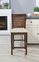 Ave Six by Office Star Products WALDEN TABURETE DE MOSTRADOR CON RESPALDO DE REJILLA DE 24" - WLD24BB-L32