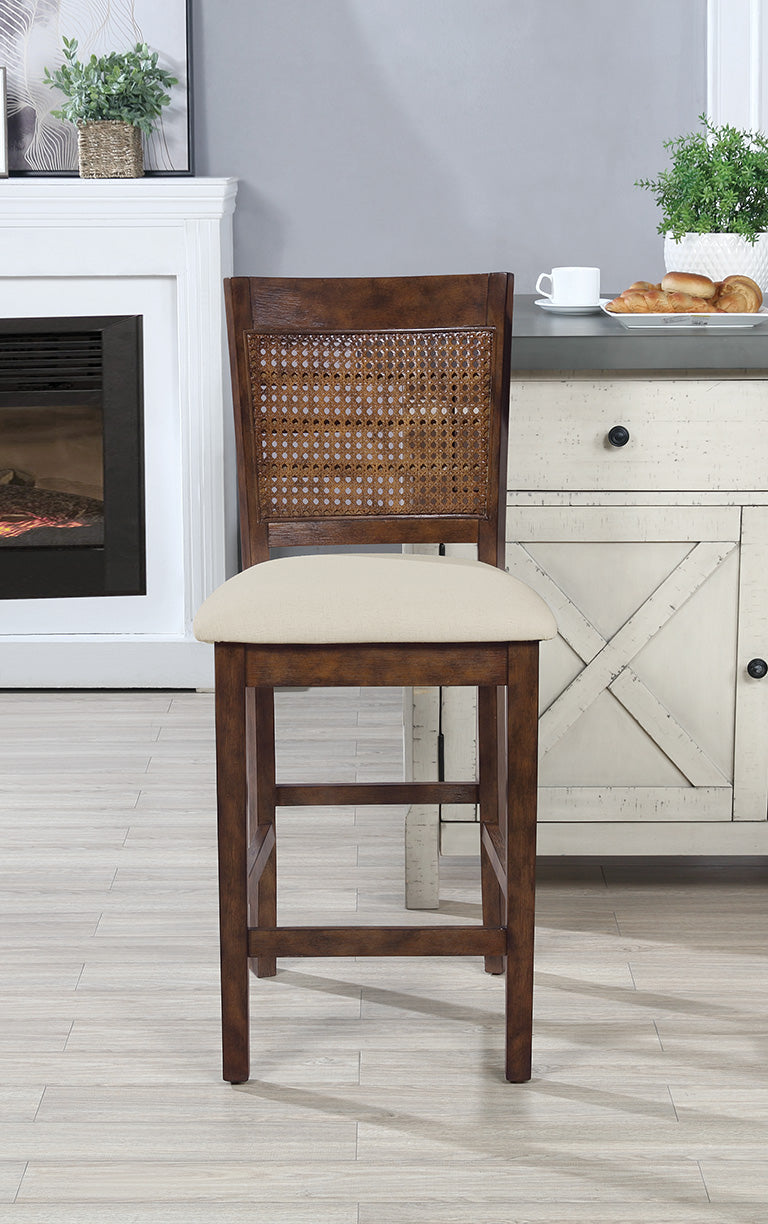 Ave Six by Office Star Products WALDEN 24" CANE BACK COUNTER STOOL - WLD24BB-L32