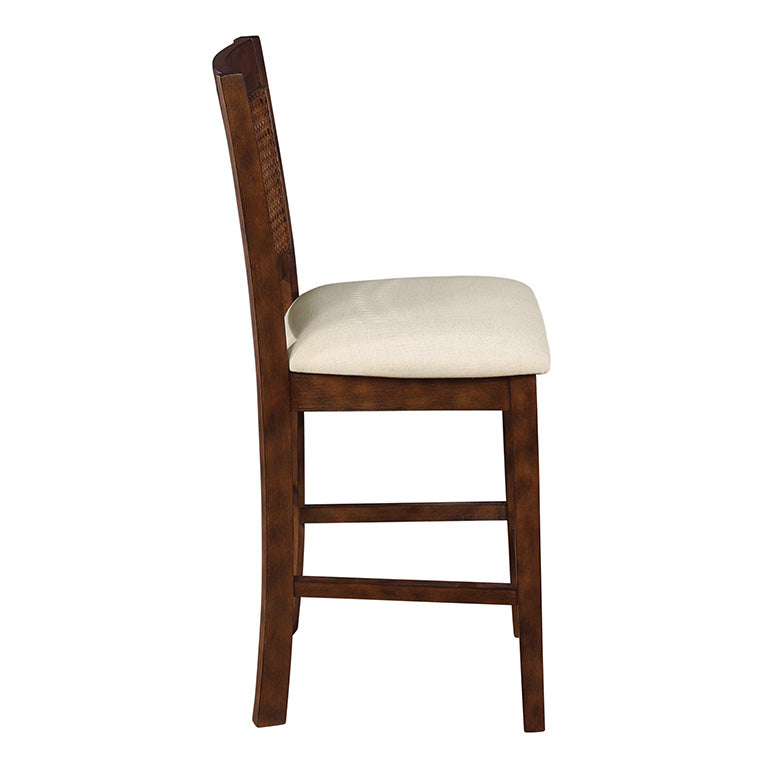 Ave Six by Office Star Products WALDEN 24" CANE BACK COUNTER STOOL - WLD24BB-L32