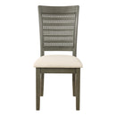 Ave Six by Office Star Products SILLA DE COMEDOR CON RESPALDO DE REJILLA WALDEN PAQUETE DE 2 - WLDAG-L32