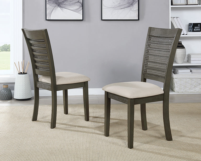 Ave Six by Office Star Products WALDEN CANE BACK DINING CHAIR 2-PACK - WLDAG-L32