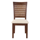 Ave Six by Office Star Products SILLA DE COMEDOR CON RESPALDO DE REJILLA WALDEN PAQUETE DE 2 - WLDBB-L32