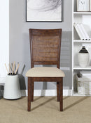 Ave Six by Office Star Products SILLA DE COMEDOR CON RESPALDO DE REJILLA WALDEN PAQUETE DE 2 - WLDBB-L32