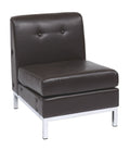 Ave Six by Office Star Products WALL STREET MODULAR ARMLESS CHAIR FOR SECTIONAL - WST51N