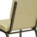 FLASH FURNITURE HERCULES Series 18.5'' WIDE Stacking Church Chair - Gold Vein Frame