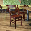 FLASH FURNITURE HERCULES Series School House Back Wood Restaurant Chair - XU-DG-W0006-GG