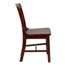 FLASH FURNITURE HERCULES Series School House Back Wood Restaurant Chair - XU-DG-W0006-GG