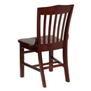 FLASH FURNITURE HERCULES Series School House Back Wood Restaurant Chair - XU-DG-W0006-GG