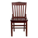FLASH FURNITURE HERCULES Series School House Back Wood Restaurant Chair - XU-DG-W0006-GG