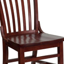 FLASH FURNITURE HERCULES Series School House Back Wood Restaurant Chair - XU-DG-W0006-GG