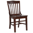 FLASH FURNITURE HERCULES Series School House Back Wood Restaurant Chair - XU-DG-W0006-GG
