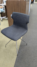 CLEARANCE iDesk Series TIKAL Guest Chair with Spider Base – Dark Pewter Fabric