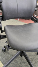 USED Steelcase Leap V2 Task Chair – Black Vinyl Ergonomic Office Chair
