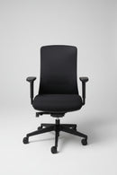 Clearance – AXIS Mesh Back Task Chair with Adjustable Arms – Black