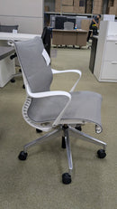 USED Herman Miller Setu Conference Chair – Grey Mesh with White Frame