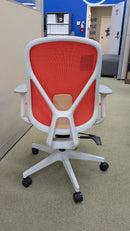 Clearance – Sinclair BOO Pulse Coral Task Chair with Seat Slider $199