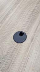 USED Square Café Table 24" – Aspen Finish with Metal Base