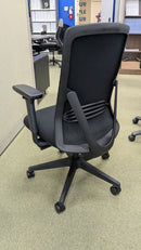 Clearance – AXIS Mesh Back Task Chair with Adjustable Arms – Black