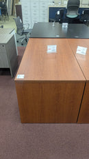 USED Office Desk 60" x 30" with Box/File Pedestal – Cherry Finish