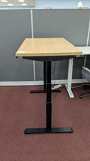 USED Sit-Stand Desk 48" x 28.5" – Aspen Finish
