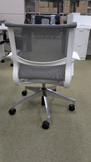 USED Herman Miller Setu Conference Chair – Grey Mesh with White Frame