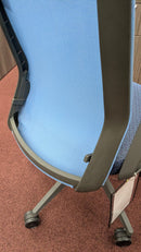 USED 9to5 Seating Neo Task Chair – Blue Mesh Back with Fixed Arms