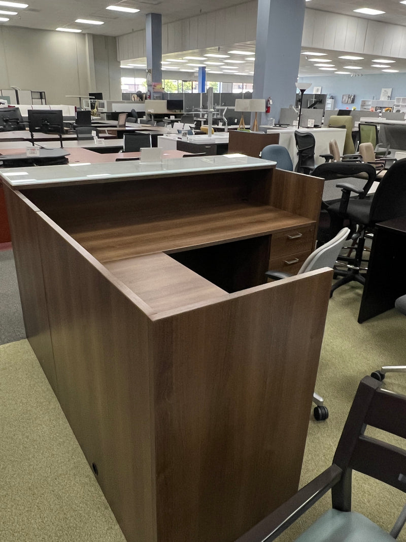 USED Secretary Desk with Glass Top