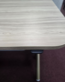 Used Height-Adjustable Table – Caramel Finish Desk 58" x 29"