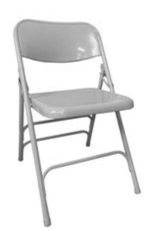 METAL FOLDING CHAIR-GREY