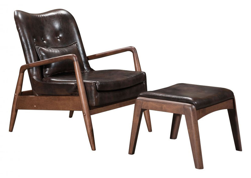ALL - Bully Lounge Chair & Ottoman by ZUO
