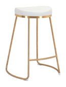 Zuo Modern Bree Counter Stool Black & Gold - 101263