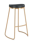 Zuo Modern Bree Barstool Black & Gold - 101266