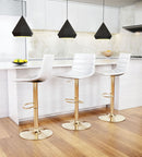 Prima Bar Chair with Golden Base (101813)