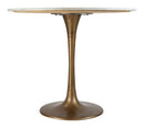 Zuo Modern Fullerton Dining Table White & Gold - 101842