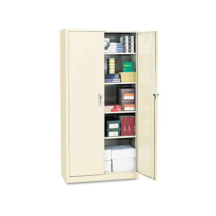 Alera Assembled 72" High Heavy-Duty Welded Storage Cabinet, Four Adjustable Shelves - ALECM7218