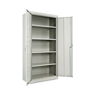 Alera Assembled 72" High Heavy-Duty Welded Storage Cabinet, Four Adjustable Shelves - ALECM7218