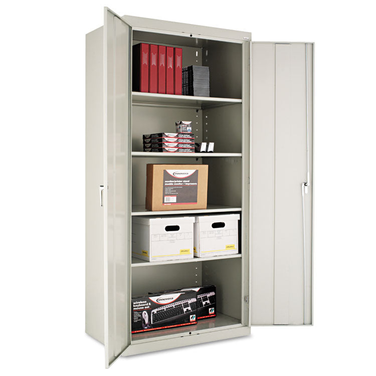 Alera Assembled 78" High Heavy-Duty Welded Storage Cabinet, Four Adjustable Shelves - ALECM7824