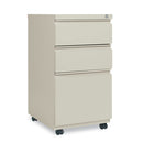 Alera File Pedestal with Full-Length Pull, Left or Right, 3-Drawers - ALEPBBBFBL