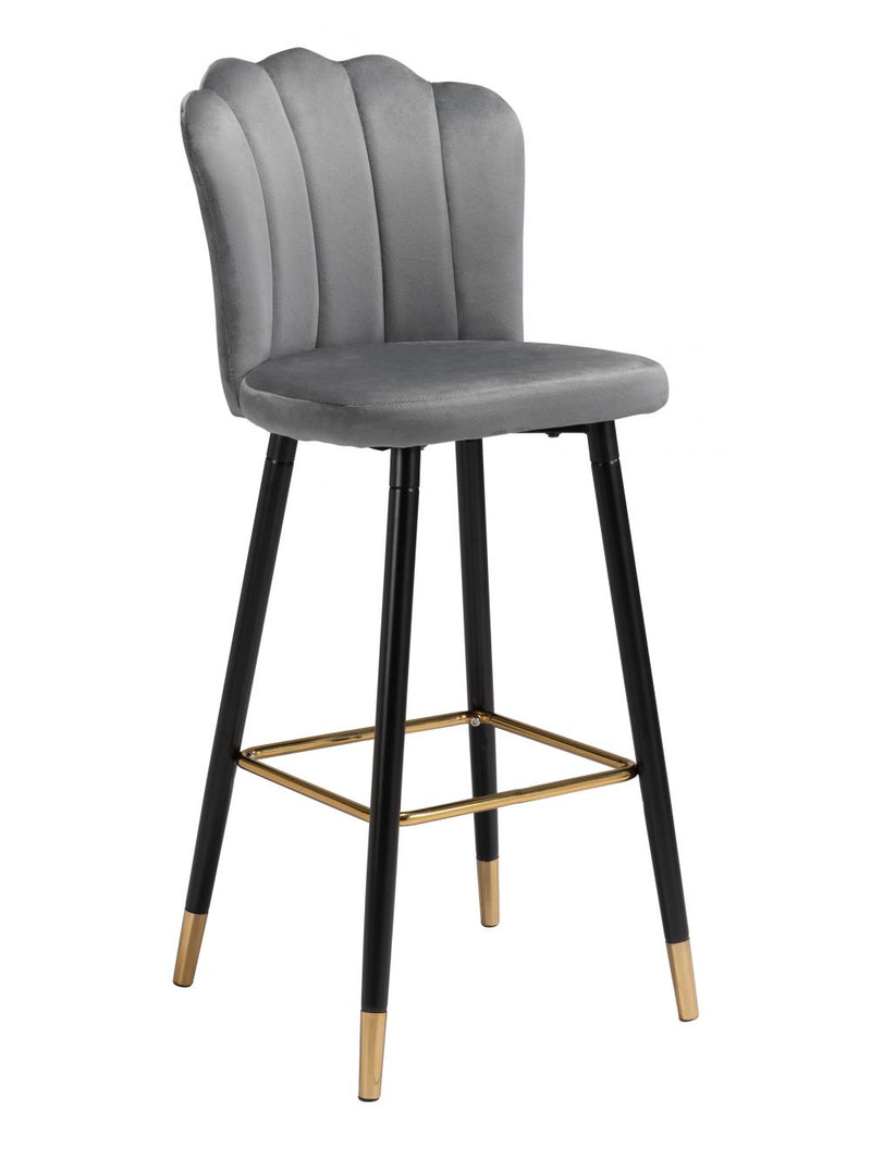 Zuo Modern Zinclair Bar Chair Gray - 109227